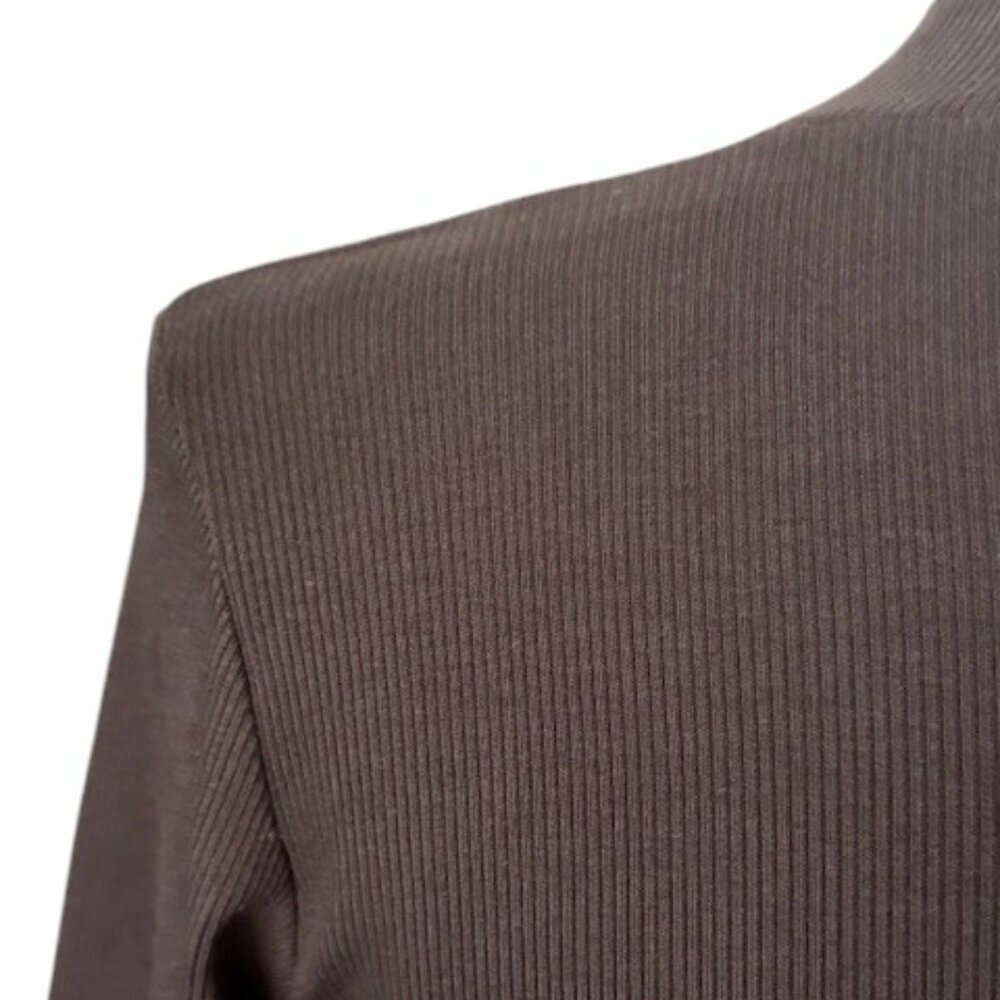 Zara Black Ribbed Quarter Zipper Front Turtleneck Long Sleeve Bodysuit Lrg NWOT - Picture 11 of 16